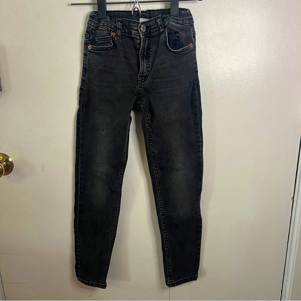 Zara Boys Size 10 Black Skinny Jeans